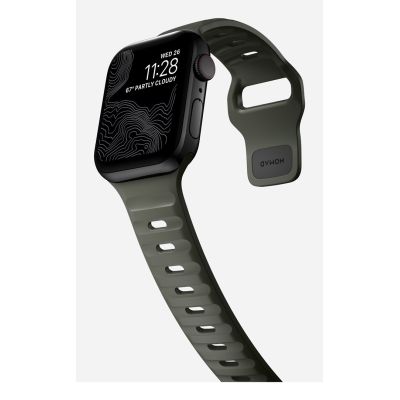 7. NOMAD Sport Band - strap for Apple Watch 46mm/49mm with FKM (ash green)