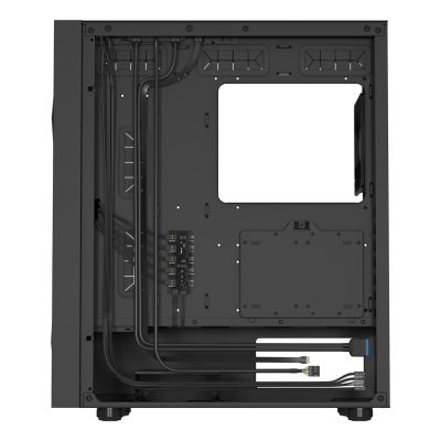 4. NATEC GENESIS DIAXID 605F MIDI TOWER USB-C GAMING CASE WITH WINDOW BLACK