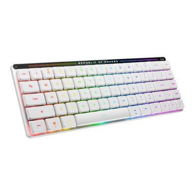 3. Gaming Keyboard USB + RF Wireless + Bluetooth QWERTZ White ASUS ROG Falchion RX Low Profile