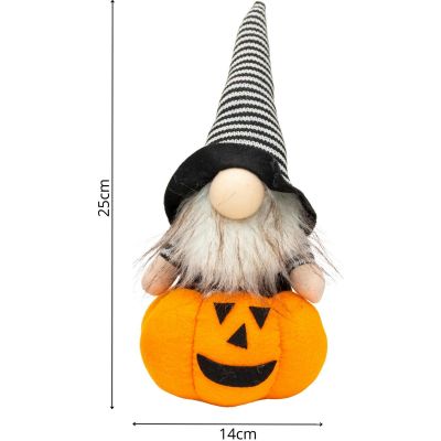 11. DECORATIVE PUMPKIN FIGURE 25CM LED HALLOWEEN ORANGE
