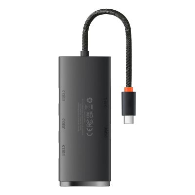 2. Baseus Lite Series HUB adapter USB Type C - 4x USB 3.0 25cm black (WKQX030301)