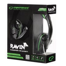 Esperanza EGH310G headphones (black, green)