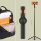 12. Tech-Protect L10S Bluetooth Selfie Stick Tripod - Black and Orange