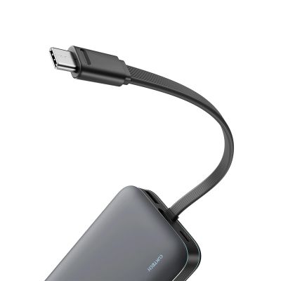 4. Cuktech LPB200N 40W 20000mAh Powerbank with Integrated Cable - Gray