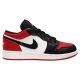 Air Jordan 1 Low GS Bred Toe shoes - 553560-612