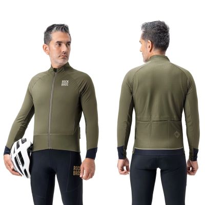 3. Rockbros YDWT014 Winter Fleece Double Layer Cycling Jacket Size L - Green