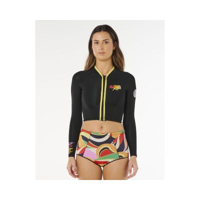 RIP CURL G-Bomb 1.5 Ls Fz Crop Jkt Women's Jacket Black