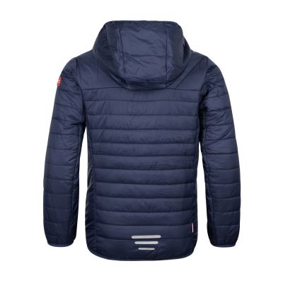 2. Trollkids Kids Eikefjord Jacket, navy/bright green, ultralight transitional jacket for boys/girls (463-100)