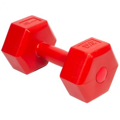 3. EB FIT composite dumbbell set 2x3kg red 1027036