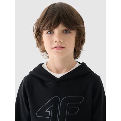 4. Boy's sweatshirt with hood, open, 4F Junior 4FJWMM00TSWSM1292-21S