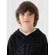 4. Boy's sweatshirt with hood, open, 4F Junior 4FJWMM00TSWSM1292-21S