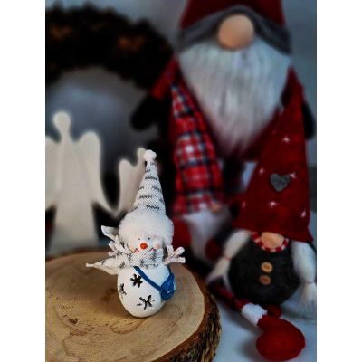 15. LED SNOWMAN FIGURE 7x6x16CM