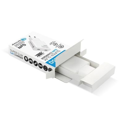 8. EVERACTIVE GAN SUPER SLIM 2X USB-C PD 45W WHITE CHARGER SC-465Q