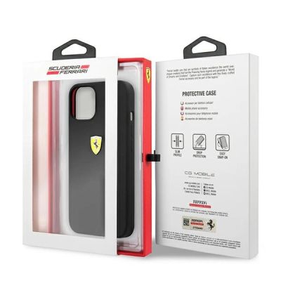 8. Ferrari FESSIHCP13SBK iPhone 13 mini 5.4" black/black hardcase Silicone