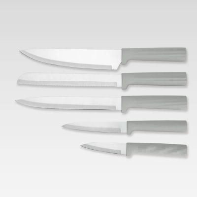 4. Set of knives and boards on a stand MR-1412-GREY MAESTRO