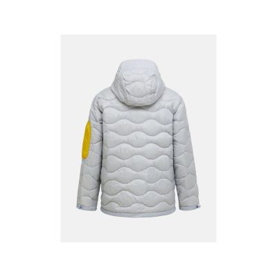 3. Men's down jacket PEAK PERFORMANCE M Helium Utility Down Hood Jacket color gray