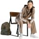 6. Women's adidas Essentials 3-Stripes Full-Zip Fleece Hoodie Light Brown KF6273