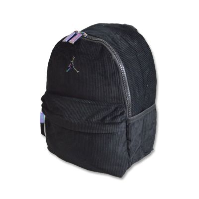 Air Jordan Corduroy Girls Mini Backpack Black - 2A0860-023