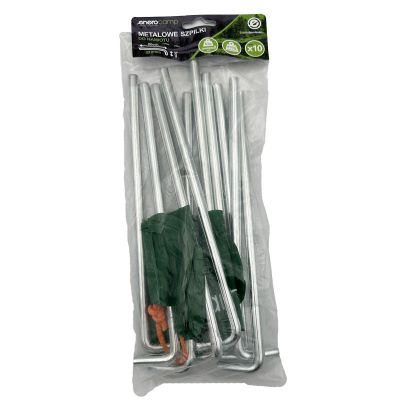4. TENT PEGS PRO 8MM 20CM SET 10 PCS METAL