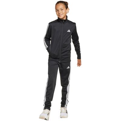 7. adidas Essentials Climacool Kids 3 Stripes Training Tracksuit 205 Black JD6502