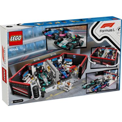 2. LEGO CITY 60444 F1 Garage and Mercedes-AMG and Alpine Race Cars