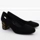 15. Suede high heel pumps Sergio Leone W SK314D black