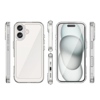 2. Outer Space Case with Gel Frame for iPhone 16 Plus - Clear