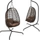 3. COCOON HANGING CHAIR 105x195CM DARK BROWN