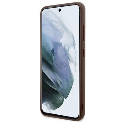 5. Guess 4G Metal Gold Logo case for Samsung Galaxy S24+ - brown