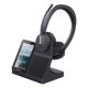 2. Yealink WH64 Workstation Dual Headset Wired & Wireless Headband Office/Call Center USB Type-C Bluetooth Charging Stand Black