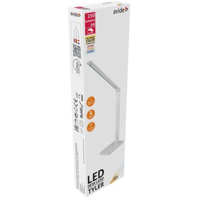 3. Avide ABLDL-6W-TYL-W LED Table Lamp G White