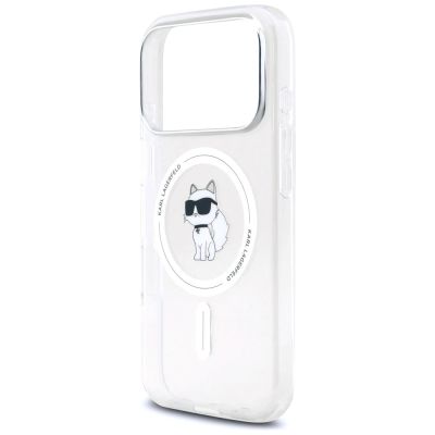 6. Karl Lagerfeld IML Choupette MagSafe Case for iPhone 17 Pro Max - Transparent
