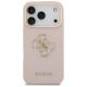 3. Guess Grained Big 4G & Classic Logo iPhone 17 Pro Case - Pink