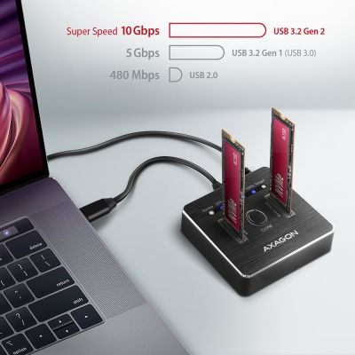 3. Axagon ADSA-M2C Hard Drive Docking Station USB 3.2 Gen 2 (3.1 Gen 2) Type-C