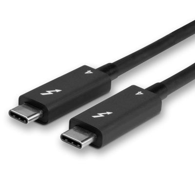 5. Lindy 31121 Thunderbolt Cable 2m 40Gbps Black