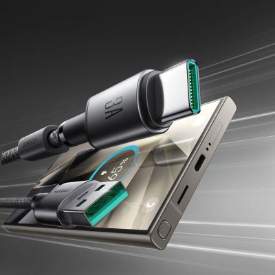 7. Joyroom S-A50 Unlimited Series 3A USB-A - USB-C Cable with Magnetic Organizer 1.2m - Gray