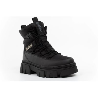 3. Lee Cooper Women’s Winter Boots, Black, Insulated Ankle Boots with Zip