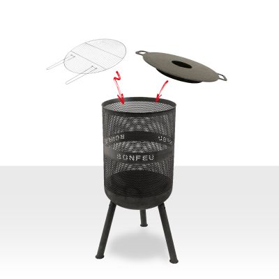 34. Bonfeu garden fire pit Bonves 45 basket black 4502