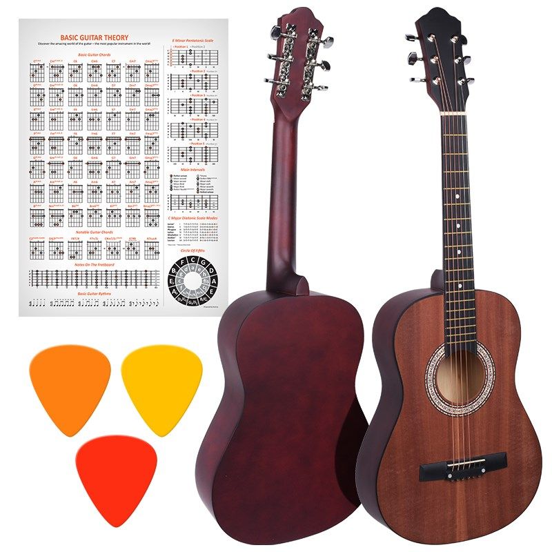 NN AG 34 ACOUSTIC GUITAR 1/2 for learning to play, matte