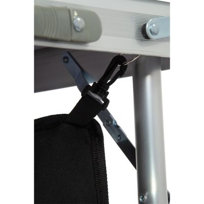 8. FOLDABLE CAMPING TABLE 120x47x70/62/54CM WITH WARDROBE 33x30x36CM