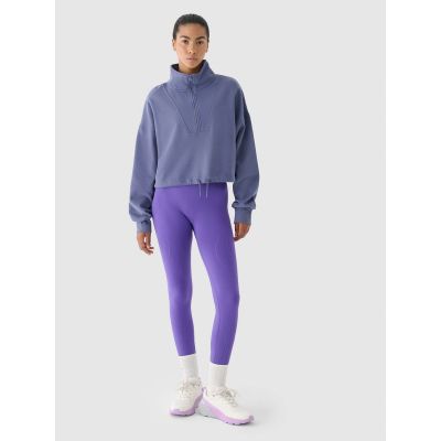 7. Women's sweatshirt without hood 4F x Anna Lewandowska 4F 4FALSAW24TSWSF1743-31S