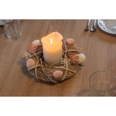 32. DECORATIVE WREATH GRAY DIAMETER 24CM