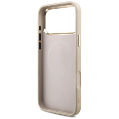 7. Guess 4G Triangle Logo MagSafe Case for iPhone 17 Pro Max / 18 Pro Max - Rose Gold