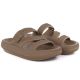 3. Women's sports flip-flops with a thick sole for the pool, brown Big Star TT274A041