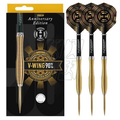 13. Harrows V-Wing 90% 50th Anniversary Edition steeltip darts