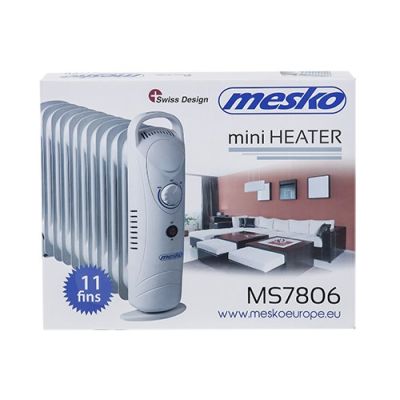 6. MESKO MS 7806 oil radiator 11 fins (1200W; 11; white) (OUTLET)