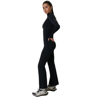 7. Women's leggings 4F FNK F405 deep black 4FWSS26TFTIF405 20S