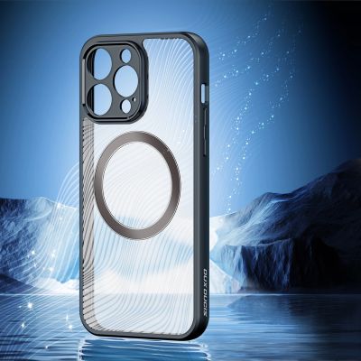 6. Armored case for iPhone 14 Pro compatible with MagSafe Dux Ducis Aimo Mag - black