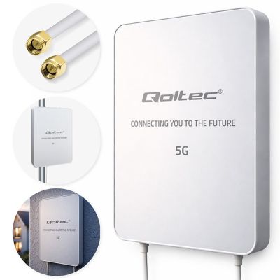 2. Qoltec 5G LTE Antenna | 16dBi | directional | outdoor | SMA | 3300-3800MHz | waterproof | 3m