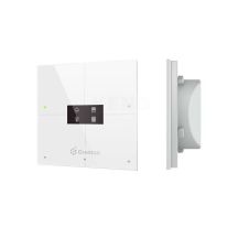 Grenton Smart panel/ 4 touch fields/ OLED display/ TF-Bus/ white glass front